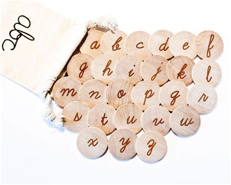 Cursive Alphabet Flash Cards Lowercase Handwriting Learning Materials ...