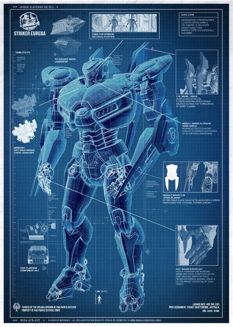 Pacific Rim Jaeger Blueprints | Pacific rim jaeger, Pacific rim movie, Pacific rim