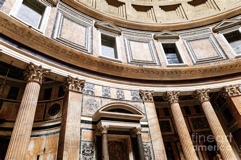 Pantheon Architecture in Rome Photograph by John Rizzuto - Pixels