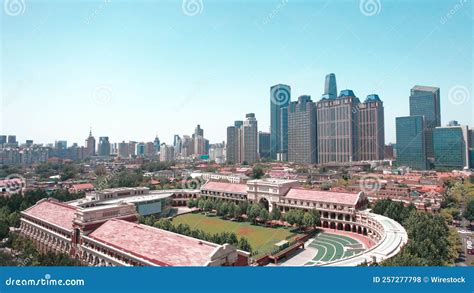 Aerial View of the Minyuan Stadium in Tianjin, China Editorial Stock Photo - Image of match ...