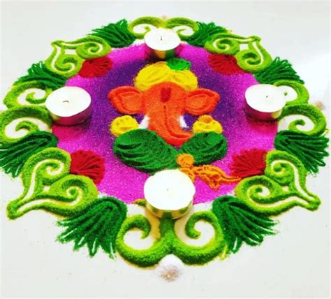 25+ Easy Rangoli Designs For Ganesh Chaturthi For Your Home | POPxo