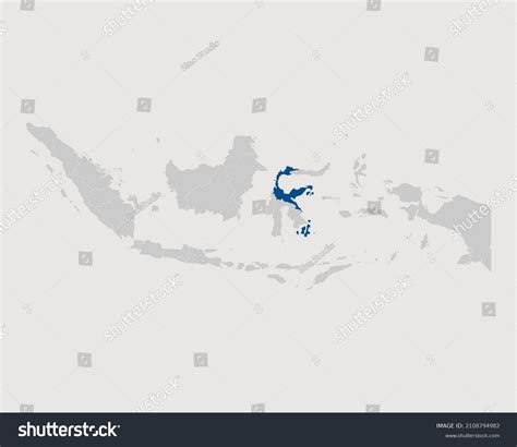 Sulawesi Tengah Highlighted On Indonesia Map Stock Vector (Royalty Free ...