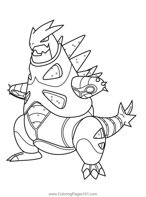 Iron Thorns Pokemon Coloring Page for Kids - Free Pokemon Printable Coloring Pages Online for ...