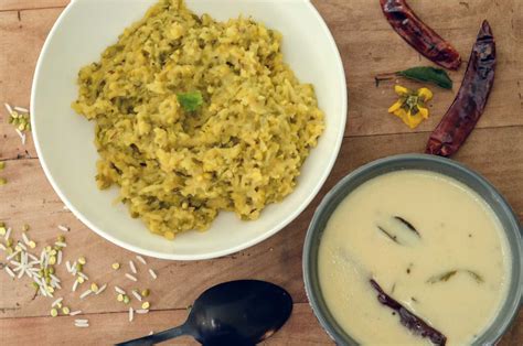 Kadhi khichdi - Riz aux lentilles et soupe de yaourt du Gujarat (ouest de l'Inde) (recette ...