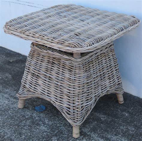 Square Grey Rattan Coffee Table – Radiant Imports