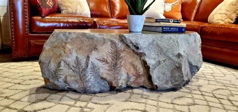 Polished Concrete Tops Off Coffee Table - Concrete Decor | Stone coffee ...