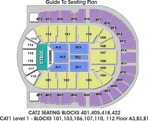 The O2 Arena London seating plan - Standing block