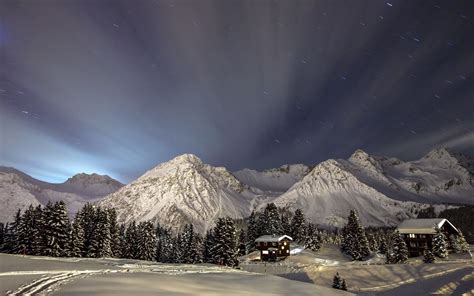 Winter Night Sky Wallpaper (64+ images)