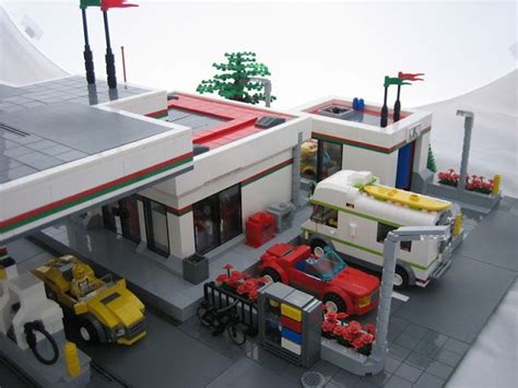 DeToyz: Lego MOC - Octan Gas Station in 2021 | Lego, Gas station, Lego moc