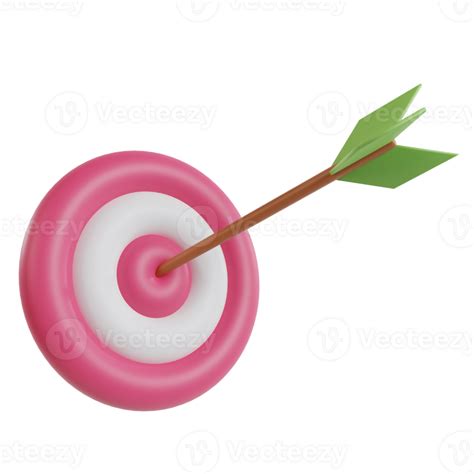 Target goal bullseye isolated on transparent background. 3D rendering ...