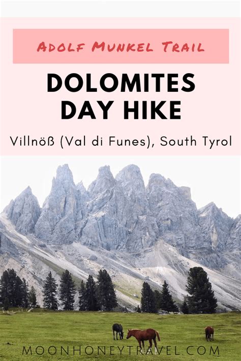 Hiking the Adolf Munkel Trail, Dolomites Day Hike | Moon & Honey Travel | Dolomites, Hiking ...