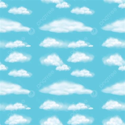 Seamless Background Design With Fluffy Clouds Background Clip Clip Art Vector, Background, Clip ...