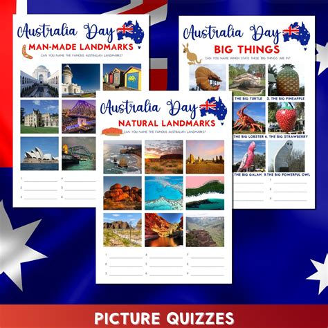 Printable Australia Day Party Games 10 Game Bundle Aussie - Etsy