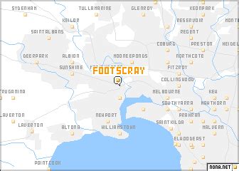 Footscray (Australia) map - nona.net