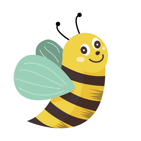 Yellow and Black Cute Cartoon bee element 9336389 PNG