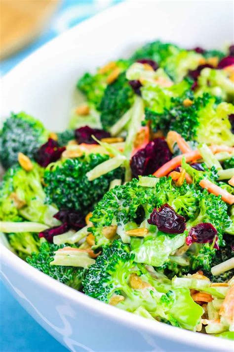 Best Broccoli Cranberry Salad Recipe - Simply Home Cooked