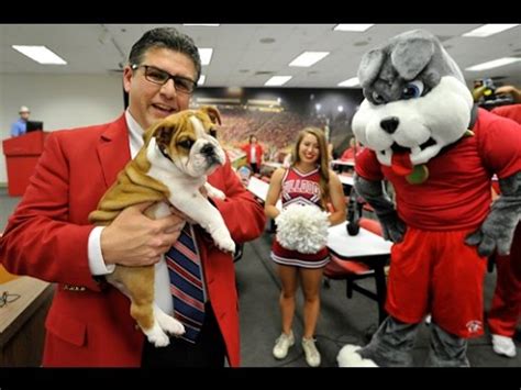 Fresno State's new mascot Victor E. Bulldog III is introduced - YouTube