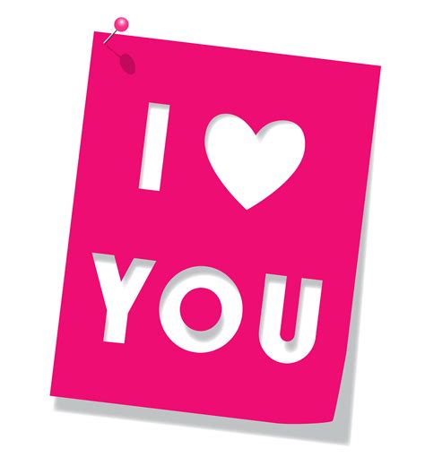 I Love You PNG File | PNG Mart