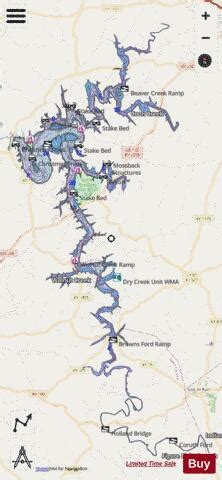 Barren River Lake Fishing Map | Nautical Charts App