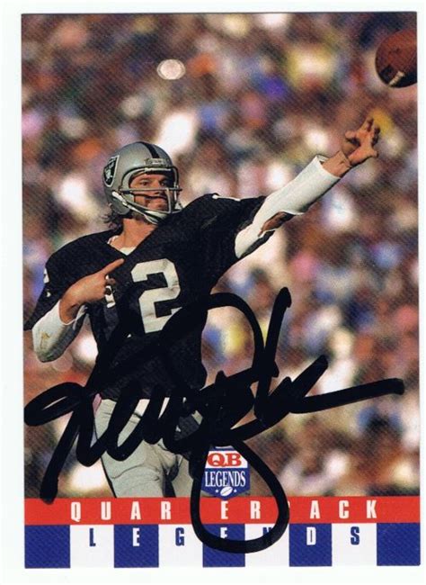 Stabler, Ken Autographed Card | RK Sports Promotions