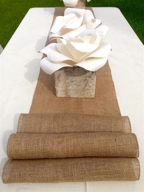 8 foot, Burlap Table Runner 14'' wide x 96'' long, wedding, decor ...