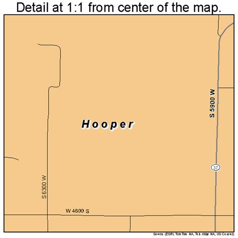 Hooper Utah Street Map 4936400