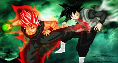 Evil Goku vs Goku Black (APPROVED BY HENRY) by TheOnePhun211 on DeviantArt