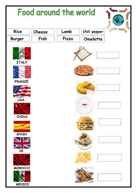 Food interactive exercise for 6º. You can do the exercises online or download the worksheet as ...