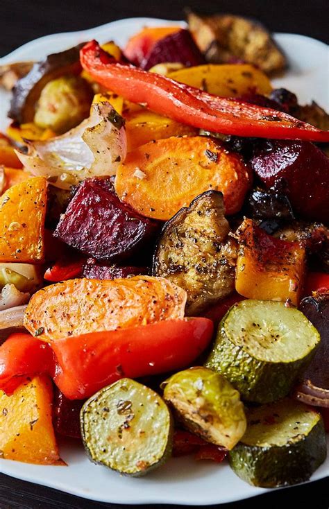 The best oven roasted vegetables ever! Made quickly and effortlessly. Every vegetable is co ...