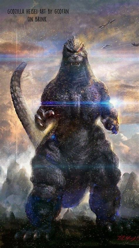 Godzilla heisei art by godfan on brink | Pinterest