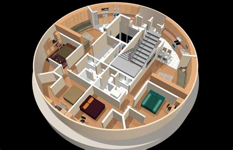 Imagem relacionada | Luxury bunkers, Silo house, Round house plans