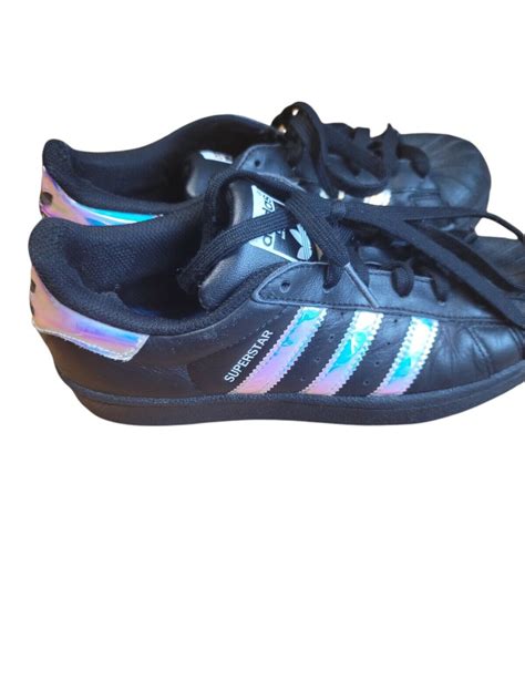 Adidas Superstar Women Black Shell Toe Sneakers PCI 789002, Size 4 | eBay