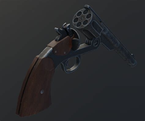 ArtStation - GameReady Schofield Revolver Rigged | Game Assets