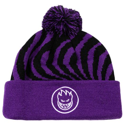 Spitfire Skateboard Beanie Classic Swirl Pom Purple