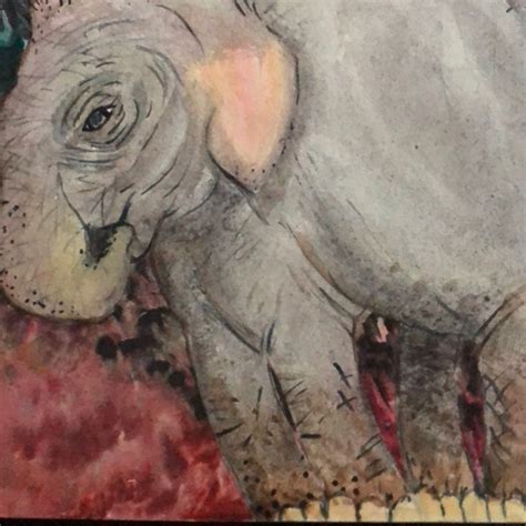 Other | Elephant Waterpainting | Poshmark