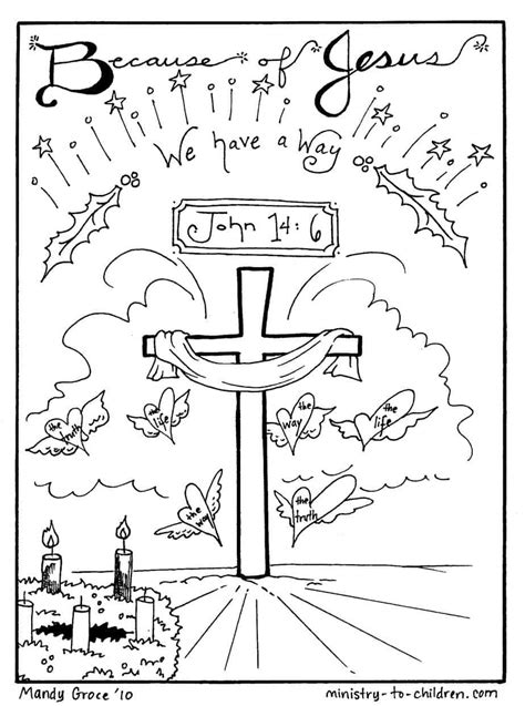 Jesus Christ With Children Coloring Page