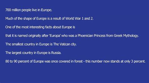 Facts about Europe and EU - YouTube