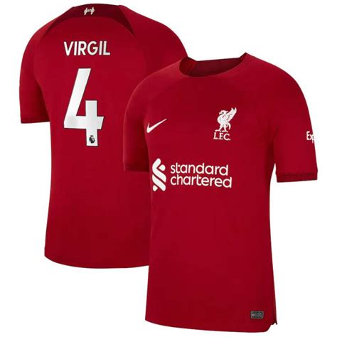 LIVERPOOL HOME JERSEY 2022 2023 VIRGIL | Football Soccer Pro