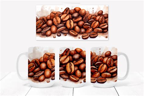 Coffee beans sublimation design - So Fontsy