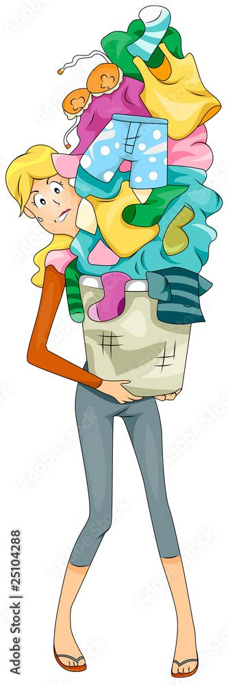 Dirty Laundry Stock Illustration | Adobe Stock