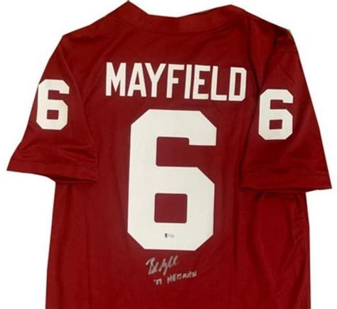 Baker Mayfield autographed football jersey (University of Oklahoma ...