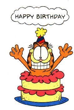 Garfield birthday card | Mensagem de feliz aniversário, Feliz aniversário, Feliz aniversário ...