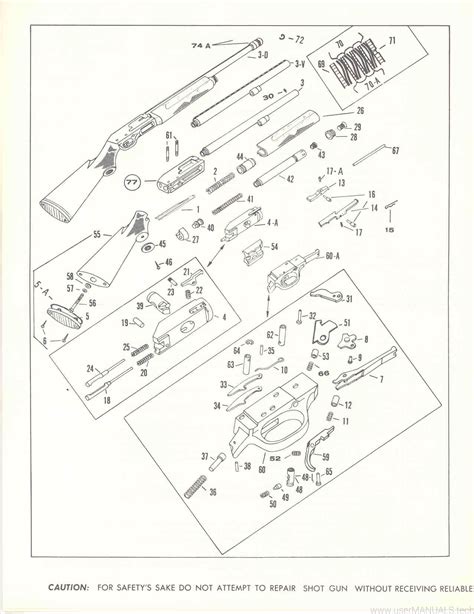 Semi Auto Shotgun Parts Diagram