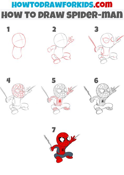 How to Draw Spider-Man for Kids