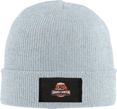 Grand Canyon National Park Winter Knitted Beanie Hat, Warm Knit Skull Cap for Men & Women Gray ...