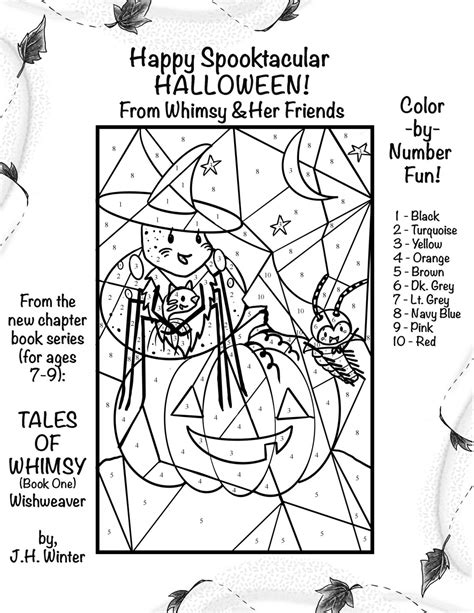 Halloween Color By Number Coloring Pages