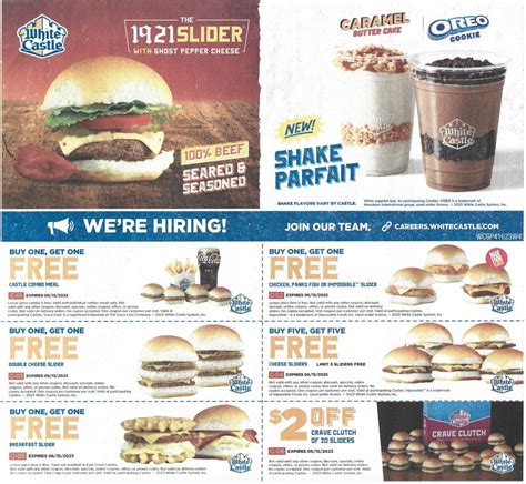 White Castle Coupons - Expires 06/15/2023 : r/CouponDealFinds