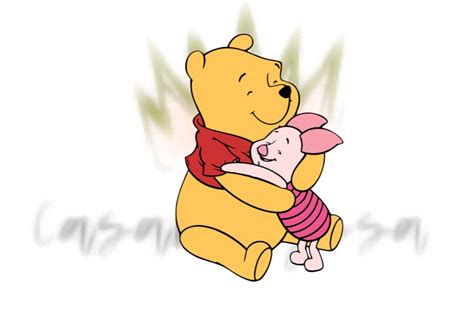 Winnie the Pooh Piglet Hug SVG PNG PDF - Etsy Canada