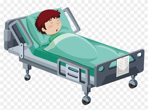 Hospital Bed Patient Clip Art - Cartoon Boy In Hospital Bed - Free Transparent PNG Clipart ...