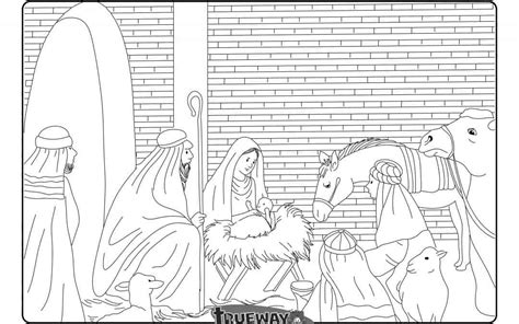 Wise men give their gifts to Jesus - Free coloring page - Trueway Kids